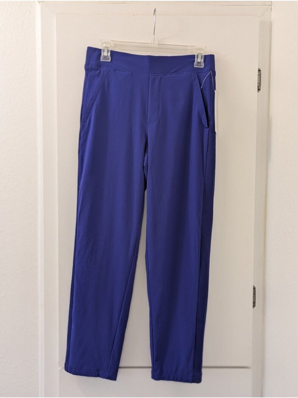 Athleta Brooklyn Line Pant Women's Size 4 Purple Straight-Leg Stretch Pants With